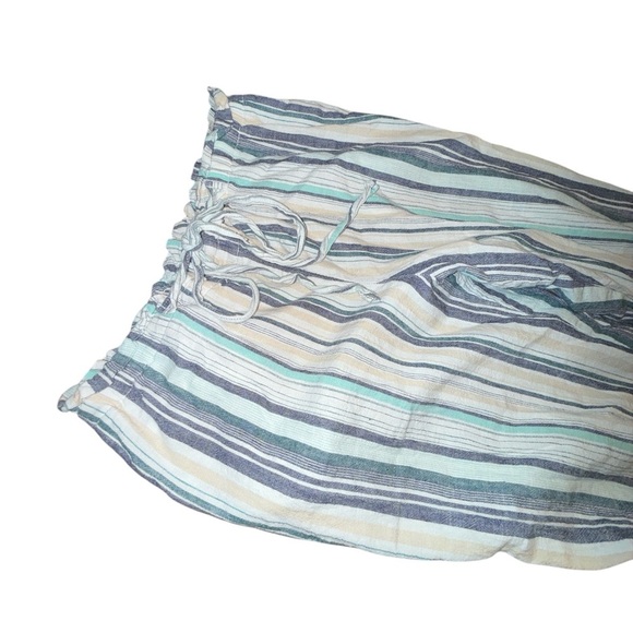 beachlunchlounge Women’s Striped Joggers in Blue and Cream - Picture 4 of 7